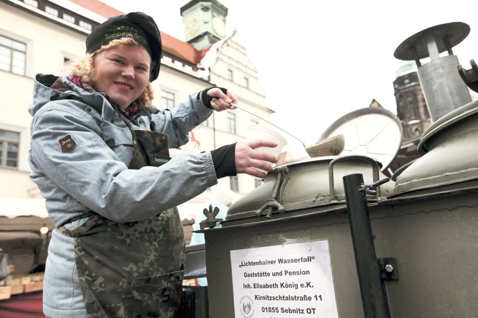 Zu Coronazeiten hatte sich Elisabeth König (43) die Gulaschkanone angeschafft.