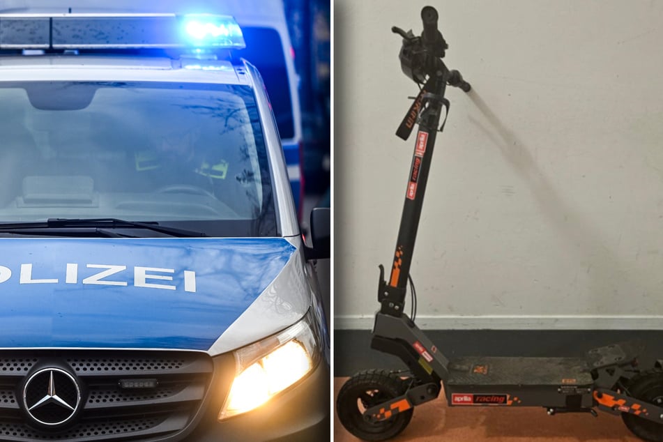 Dieser von der Polizei beschlagnahmte Roller wurde so aufgemotzt, dass er über 50 Kilometer pro Stunde schafft.