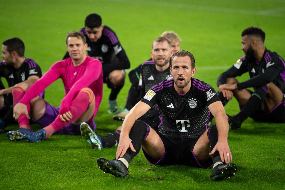 Harry Kane (30, vorne rechts) und seine Teamkollegen vom FC Bayern München haben im Jahr 2024 einiges vor.
