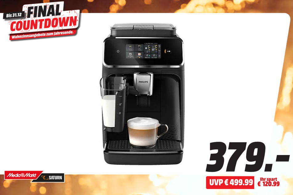 Philips-Kaffeevollautomat für 379 statt 499,99 Euro.