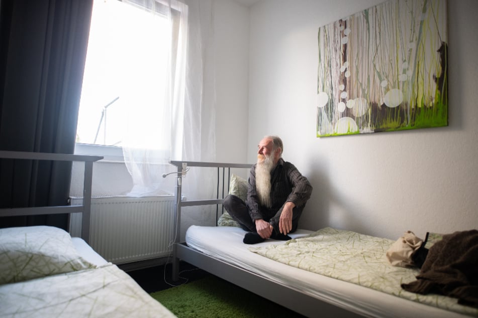 Volker Mähl bekam durch die Initiative "Hotels for Homeless" ein Hotelzimmer.
