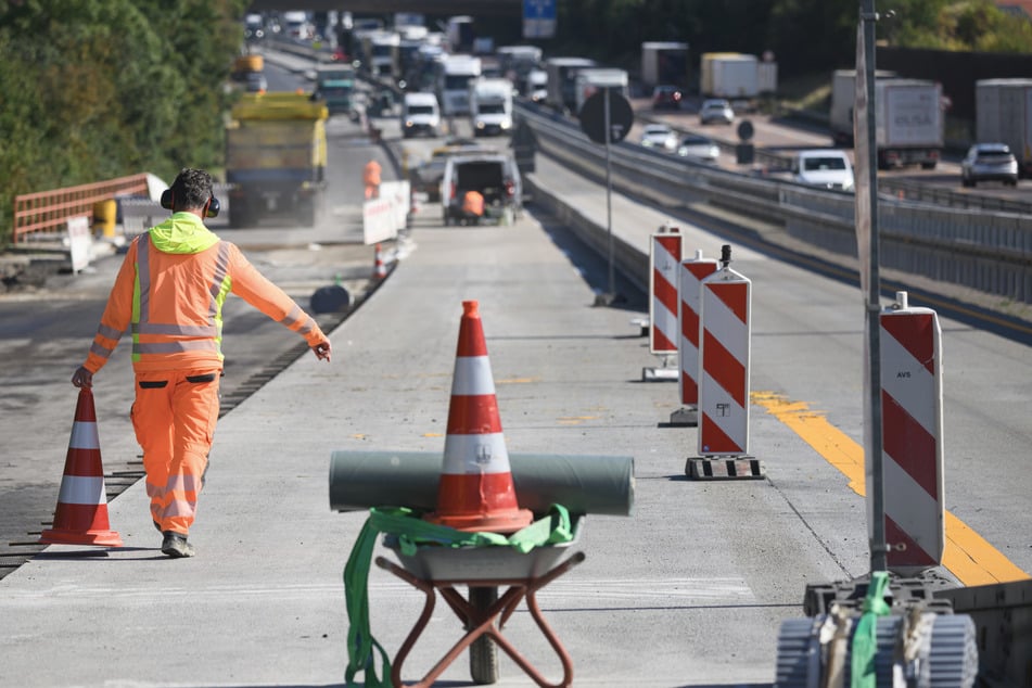 Auf der A4 wird (mal wieder) gebaut. (Symbolfoto)