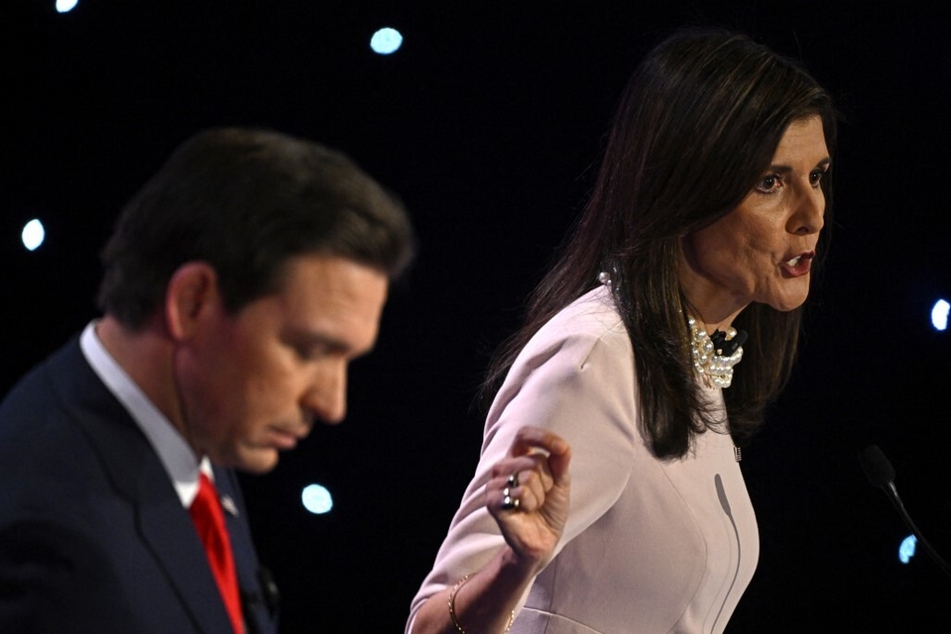 Nikki Haley and Ron DeSantis