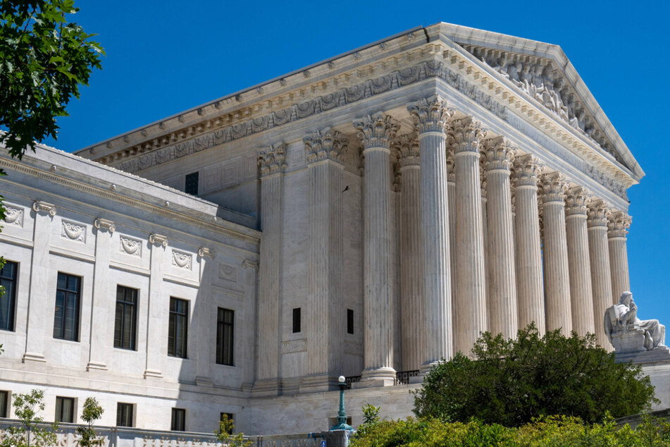 The US Supreme Court building on Capitol Hill in Washington DC on Thursday.