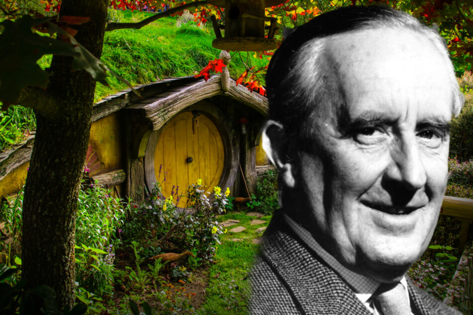 J.R.R. Tolkien (1892-1973) erlangte mit seinem Fantasy-Epos "Der Herr der Ringe" Weltruhm. (Fotomontage)