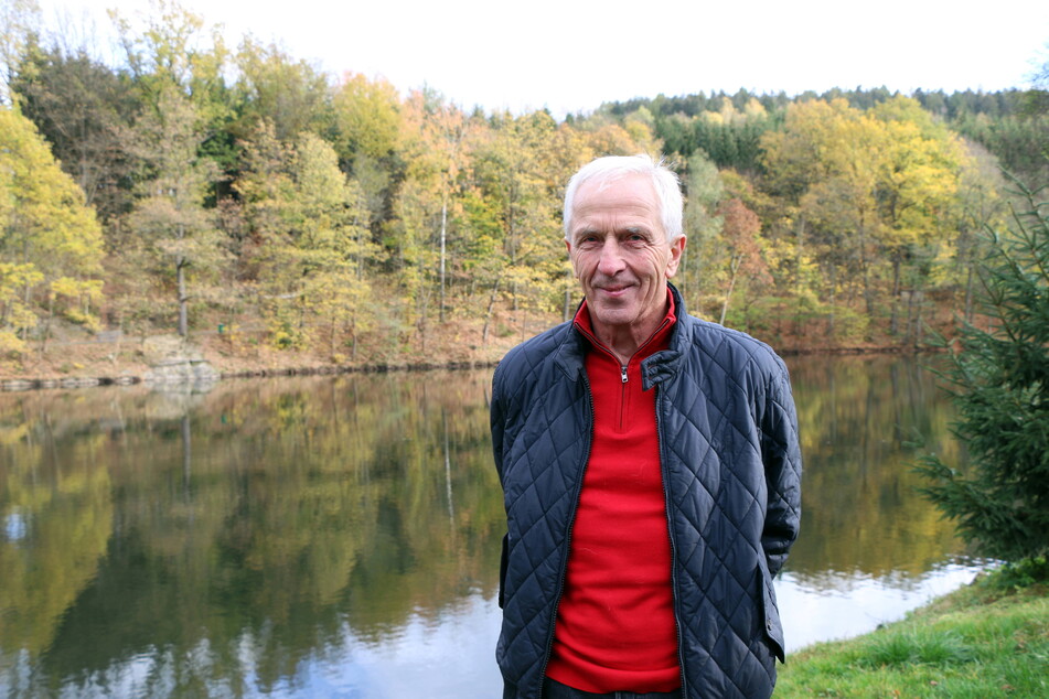 In Chemnitz und Dresden eine Legende und am Samstag im Stadion: Christoph Franke (79).