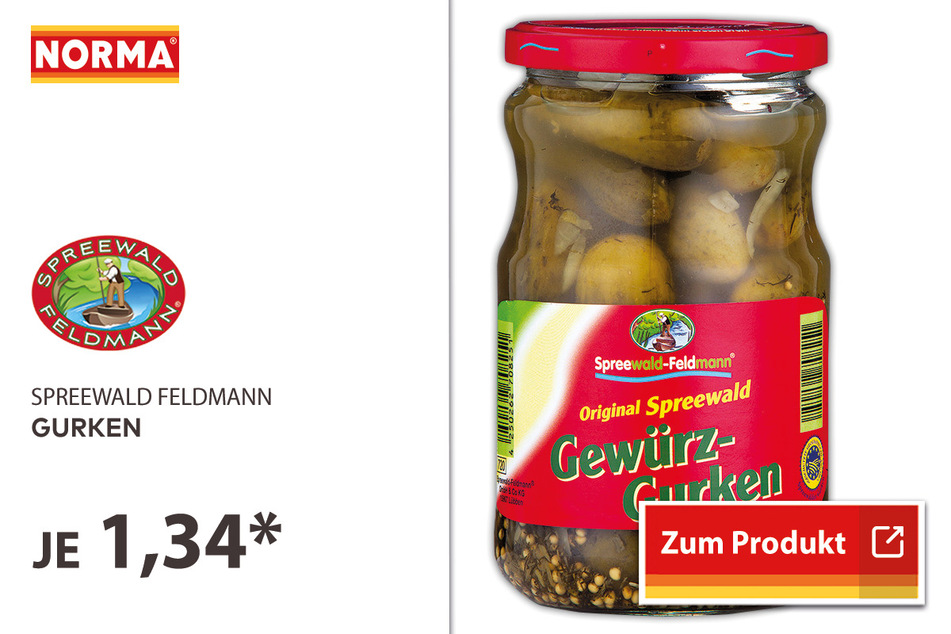 Spreewald Gurken für 1,34 Euro.