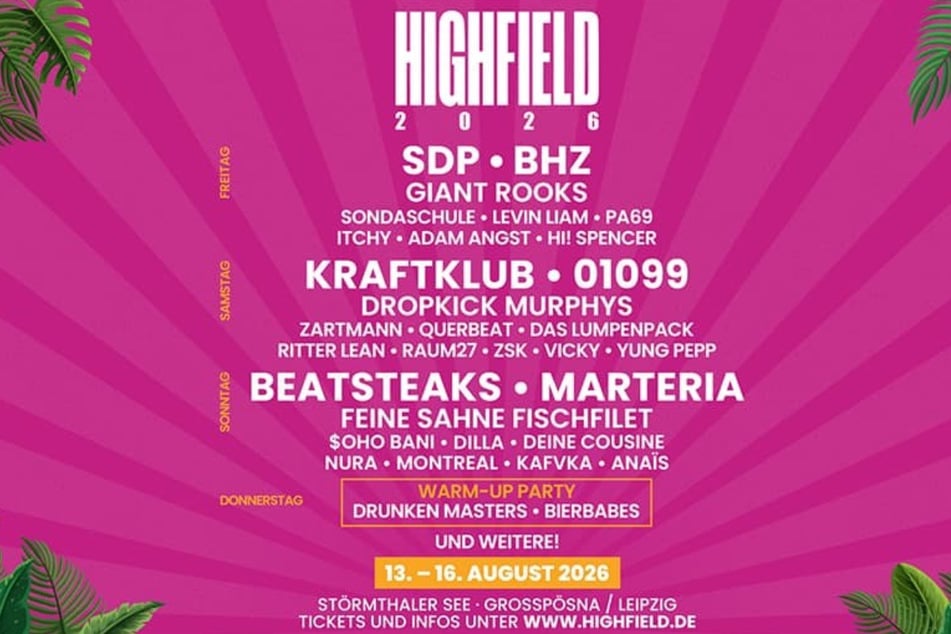 Freut Euch auf coole Live-Acts wie SDP, BHZ, Kraftklub und 01099.