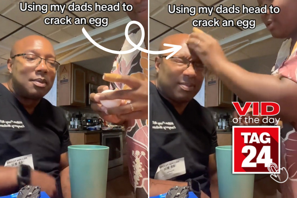 viral videos: Viral Video of the Day for August 17, 2023: Dad gets used in egg-cellent TikTok prank