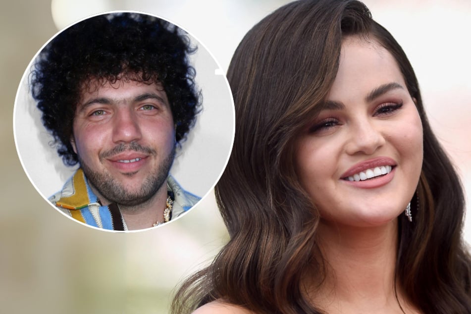 Fans of Selena Gomez (r.) think the singer got secretly engaged to her boyfriend Benny Blanco (l.) after spotting a ring on her finger in a new photo!