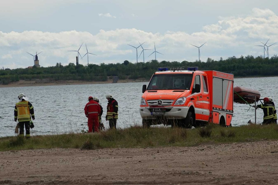 Rettungseinsatz am Freitagnachmittag am Zwenkauer See.