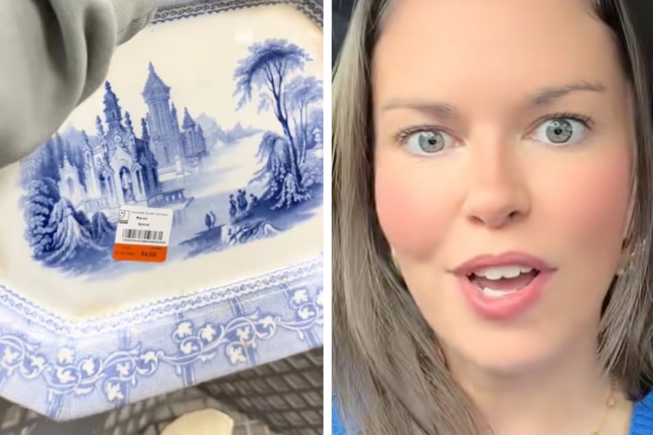 Ali Knipfing machte vor Kurzem eine außergewöhnliche Entdeckung in einem Secondhand-Shop, als sie die Rückseite eines alten Tellers ansah.