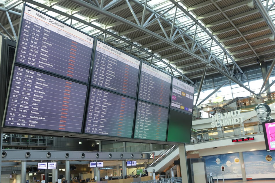 Auch in Terminal 1 des Hamburg Airport war kaum was los.