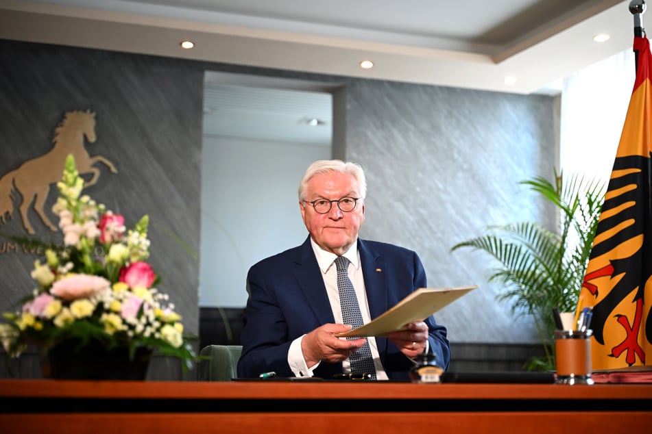 Für drei Tage hatte der Bundespräsident das Schloss Bellevue gegen das Delitzscher Hotel "Zum Weissen Ross" getauscht.
