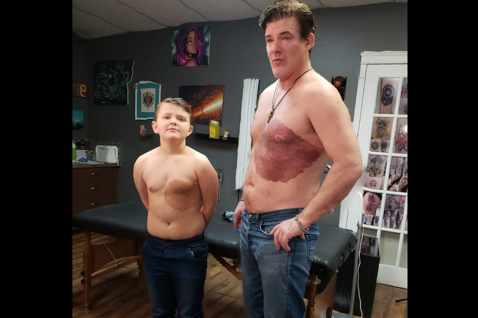 A father's love: dad gets inked to help his son deal with insecurity