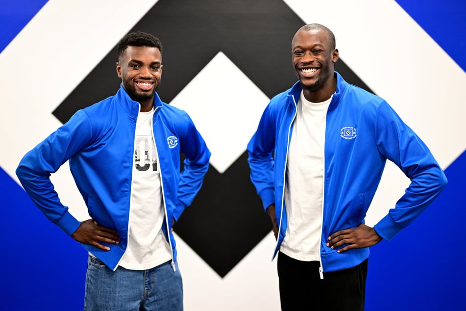 Owen Ansah (23, r.) und Lucas Ansah-Peprah (24) bleiben beim HSV. Das gab der Verein am heutigen Mittwoch bekannt. (Archivfoto)