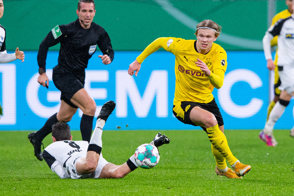 Erling Haaland (20) schoss den goldenen und maximal umstrittenen Siegtreffer für den BVB.