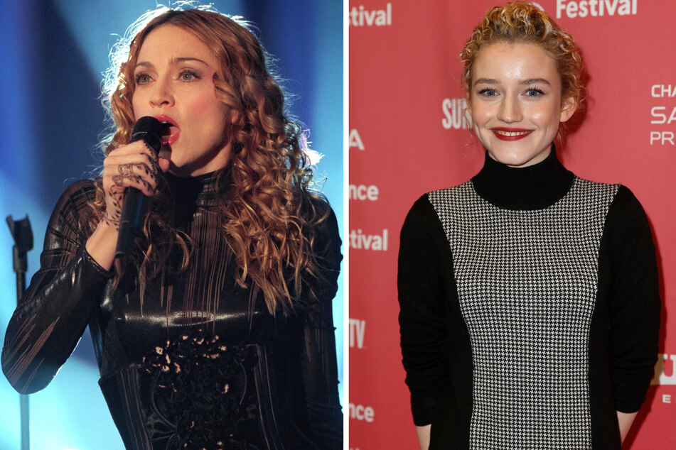 Die junge Madonna (63, l.) soll von Netflix-Star Julia Garner (28) gespielt werde.