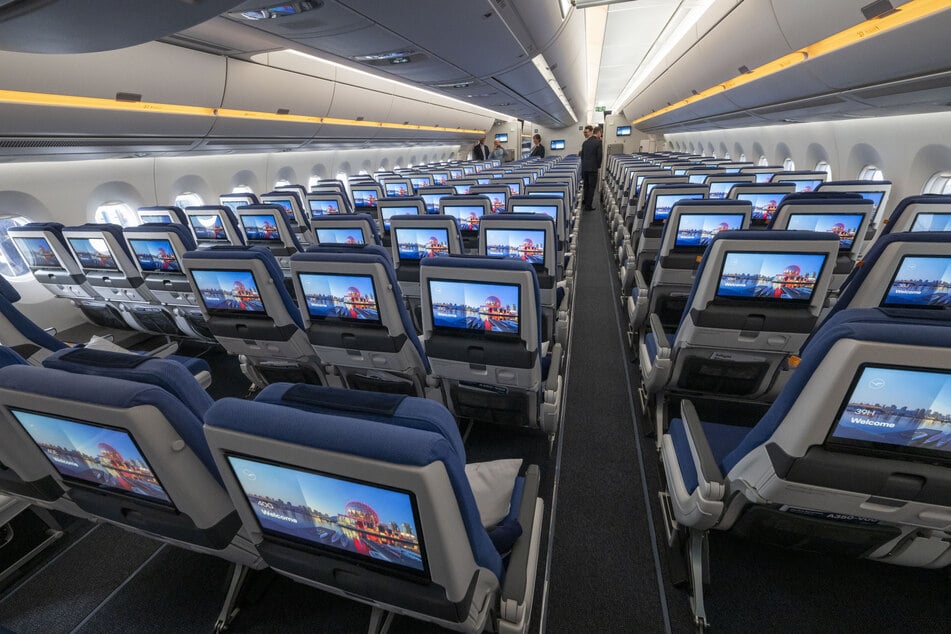 So sieht die neue Economy-Class in einem Airbus A350-900 aus.