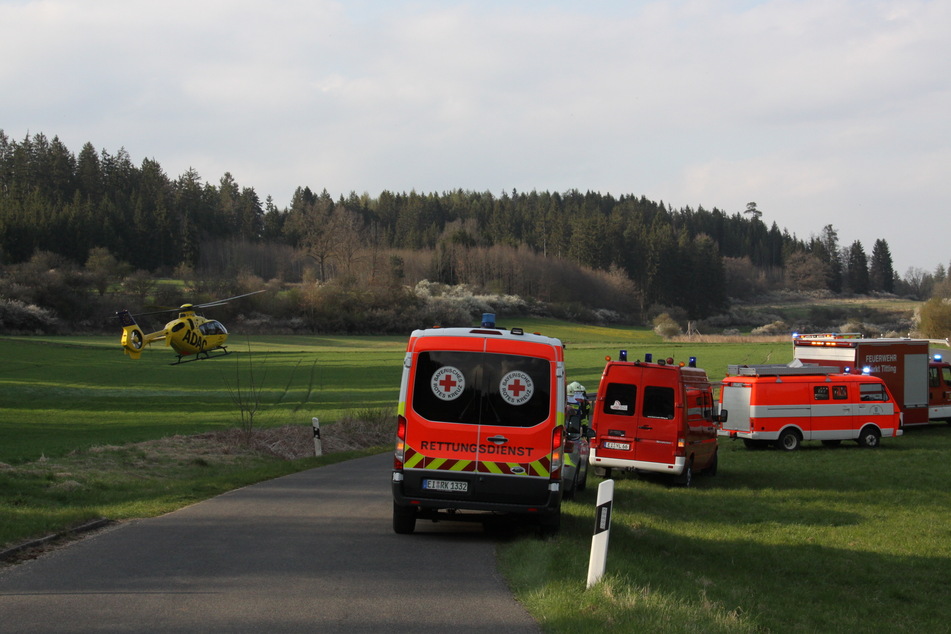 Die Rettungskräfte waren nach dem Unfall mit einem Großaufgebot vor Ort im Einsatz.