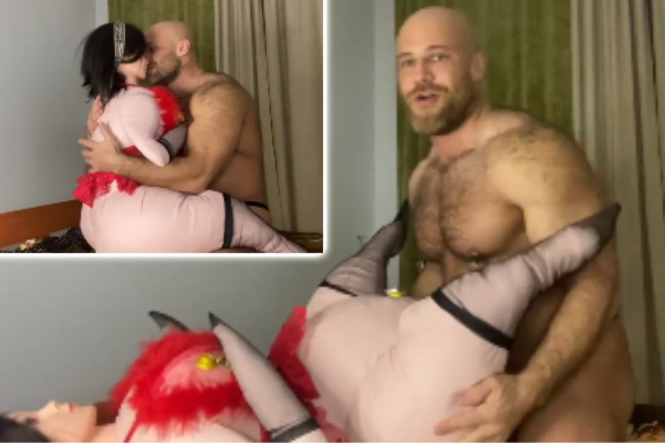 Wife in plastic, it's fantastic! Bodybuilder gives Instagram a peek into his unusual love life
