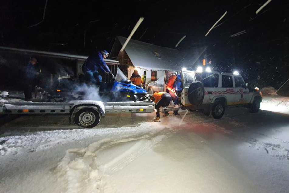 Die Ski-Touristen waren auf der slowakischen Seite des Berges unterwegs.