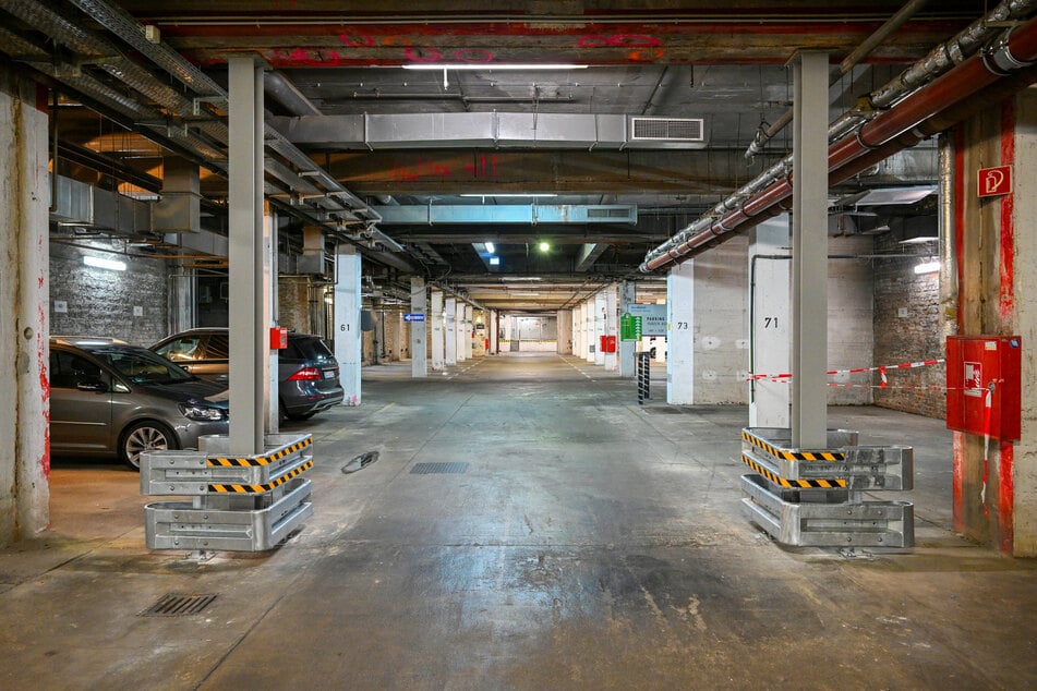 Die marode Tiefgarage der Stadt unterhalb der Prager Zeile ist einsturzgefährdet.