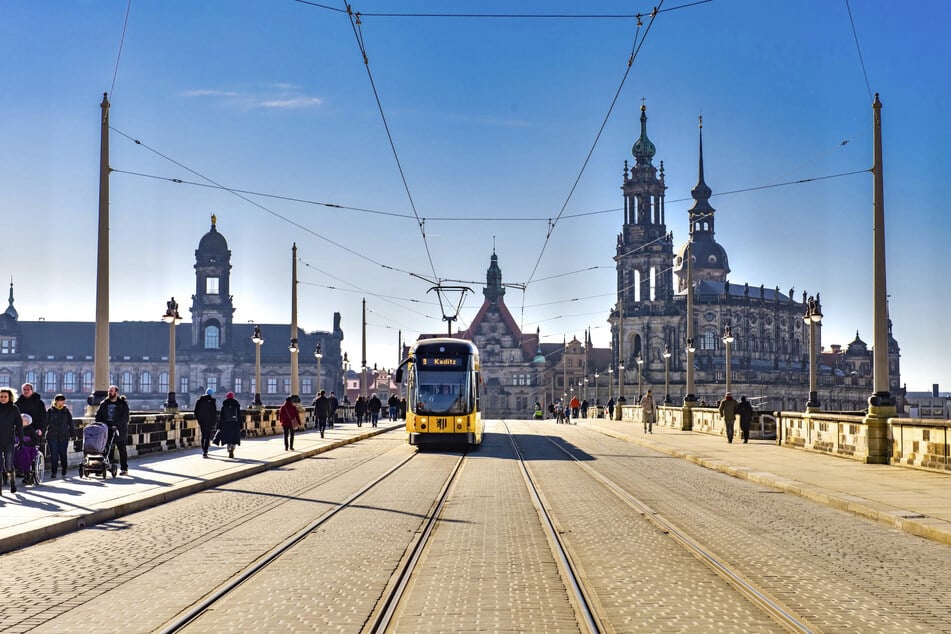 Die Augustusbrücke in Dresden.