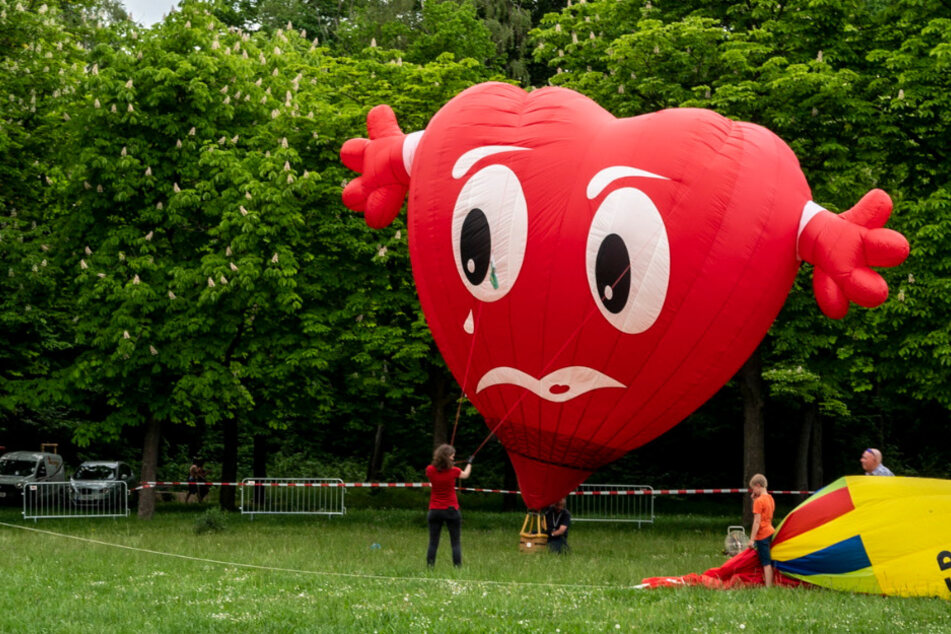 Hier dreht sich heute alles rund um die Ballons.