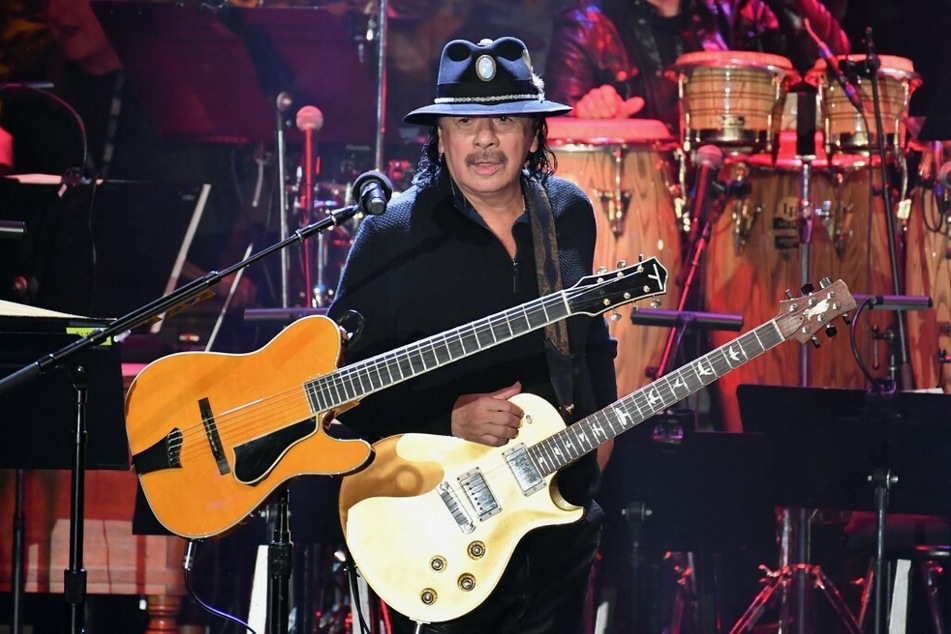 Carlos Santana (74) collapsed on stage while performing in Michigan on Tuesday.