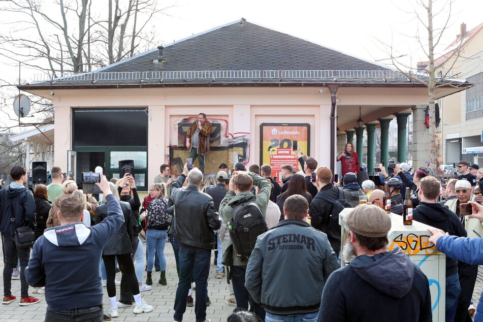 Vor der Huschhalle herrschte Ausnahmezustand.