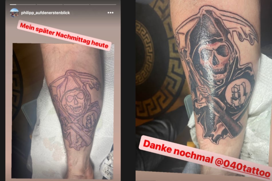 Bei Instagram teilte Philipp die Bilder von dem neuen Tattoo.