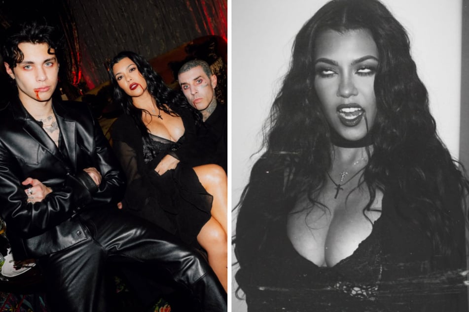 Als heiße Vampir-Dame begeisterte Kourtney Kardashian (47) ihre Fans.