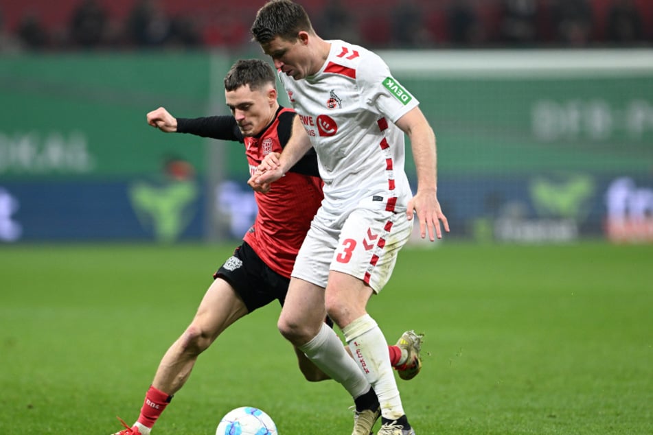 Innenverteidiger Dominique Heintz (31), hier im Zweikampf mit Super-Dribbler Florian Wirtz (21), zählt zu den absoluten Leistungsträgern beim 1. FC Köln.