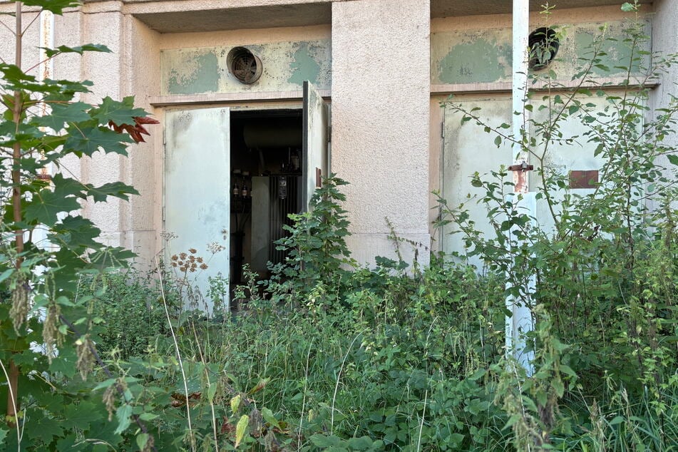 Beweisfoto von Dienstag: Die grüne Tür an der Zwickauer Straße ist immer noch nicht geschlossen.