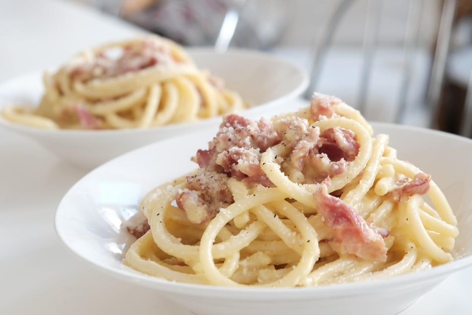 Carbonara should never have an eggy texture. If it does, you mistakenly added the cheese-egg mixture in when the pan and pasta were too hot.
