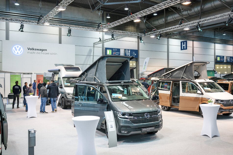 Volkswagen Chemnitz, Dresden und Leipzig präsentieren auf der Messe verschiedene Fahrzeuge der California-Baureihe.