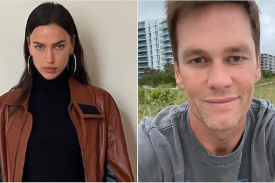 Tom Brady (r.) was seen getting cozy and displaying PDA with model Irina Shayk this weekend.