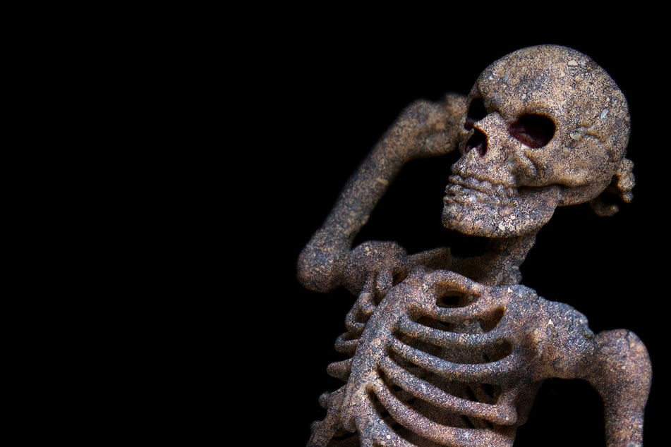 Even without the flesh, these bare bones bothered the neighbors (stock image.)