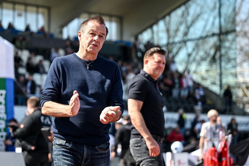 FCM-Sportdirektor Otmar Schork (67, l.) wusste bereits seit Anfang Juni, dass Christian Titz (54) zu Hannover 96 gehen will.