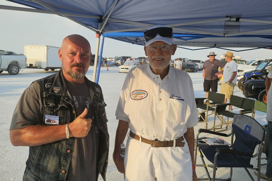 Ein Höhepunkt von Scholz' Tour: die "Speed Week" auf dem Salzsee (Utah) und das Treffen mit US-Legende George Gallaway.