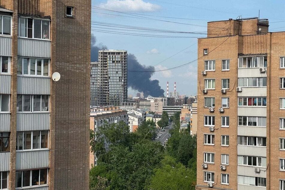 Über Moskau stiegen nach Drohnenangriffen dunkle Rauchschwaden auf. (Archivfoto)