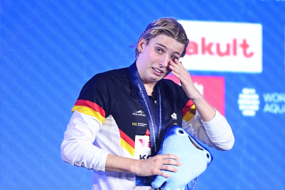 Angelina Köhler (24) nach ihrem WM-Sieg im Februar 2024.