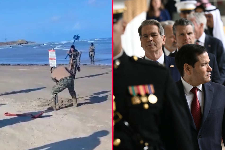 US officials have defended the deployment of troops to northern Mexican beaches as a simple mistake caused by changing water depths.