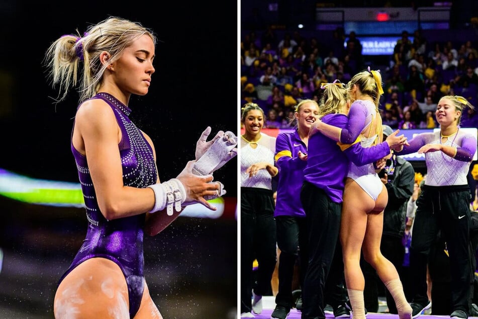 Olivia Dunne was back in action on the gymnastics floor and didn't hold back on sharing her excitement via social media!
