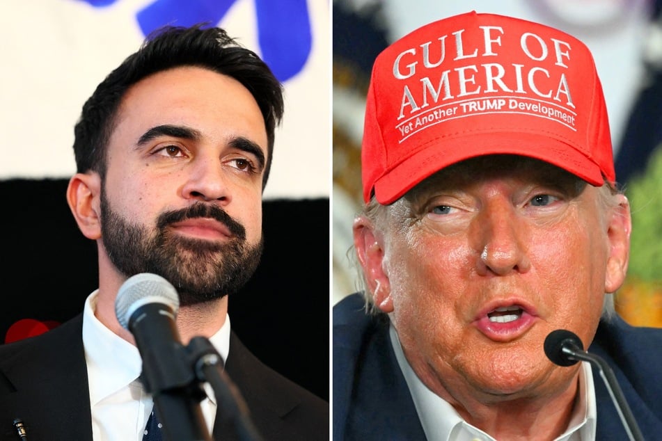 On Tuesday, President Donald Trump (r.) said he would have Zohran Mamdani arrested if the NYC mayoral candidate got in the way of his anti-immigration agenda.