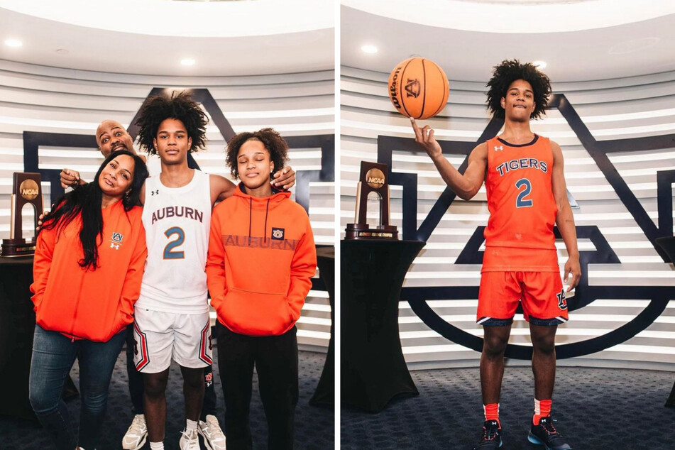 No. 6 ranked point guard Aden Holloway committed to the Auburn Tigers basketball program Monday night live via Instagram.