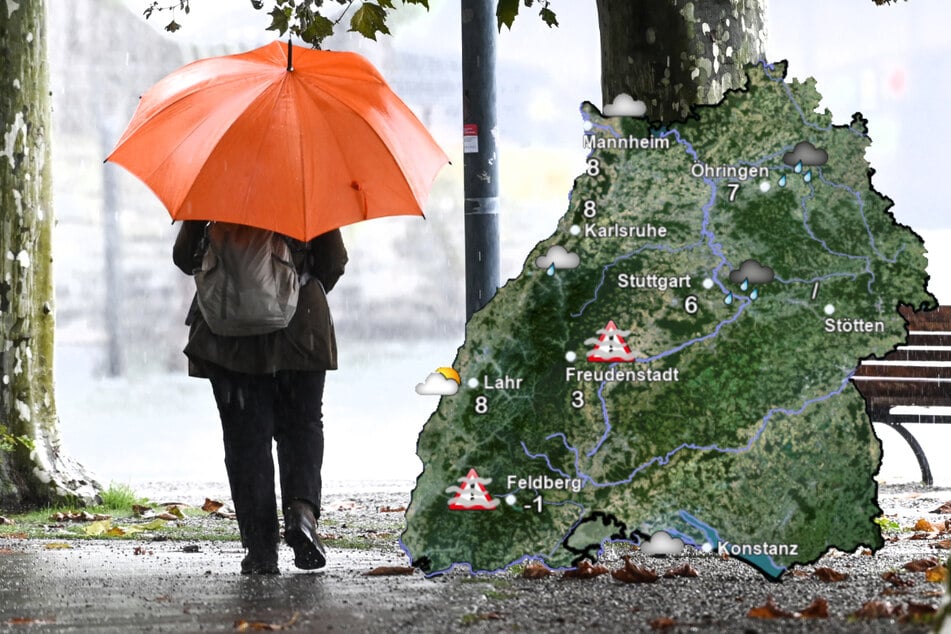 Der Regenschirm gehört nun zur Pflichtausstattung. (Montage)
