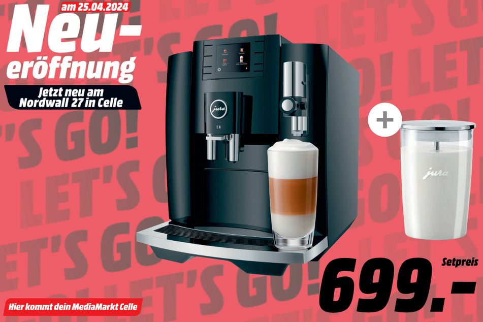 Jura-Kaffeevollautomat für 699 Euro.