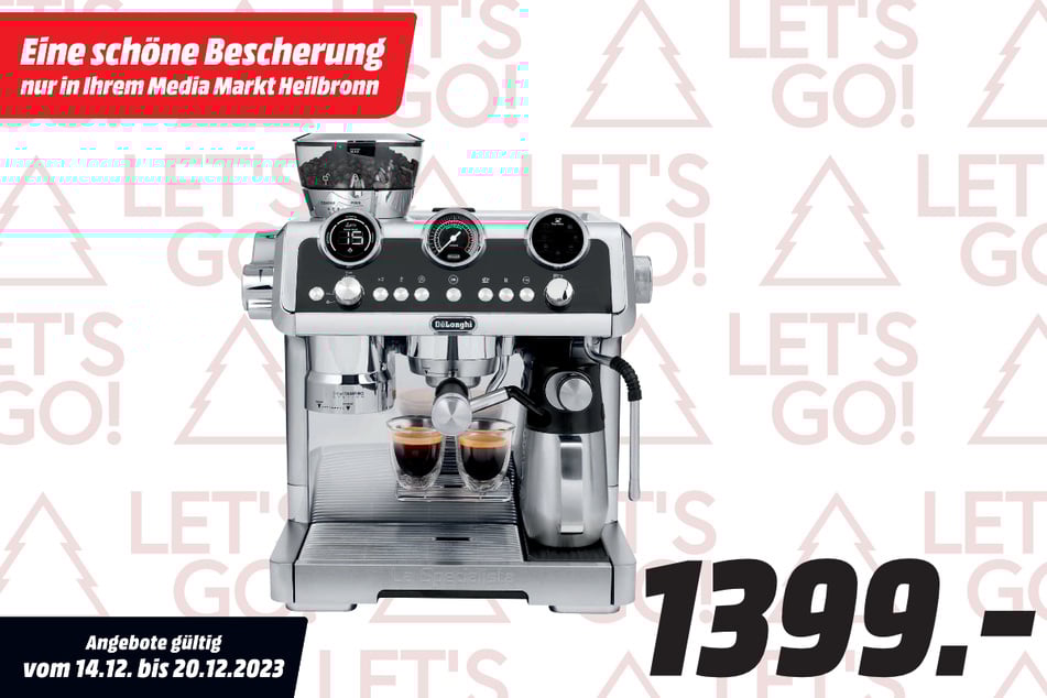 DeLonghi-Siebträgermaschine für 1.399 Euro